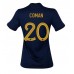 Günstige Frankreich Kingsley Coman #20 Heim Fussballtrikot Damen WM 2022 Kurzarm